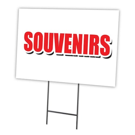 Signmission Souvenirs Yard Sign & Stake outdoor plastic coroplast window, C-2436-DS-Souvenirs C-2436-DS-Souvenirs